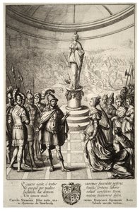 Dido y Eneas. Estado 2 de Wenceslaus Hollar